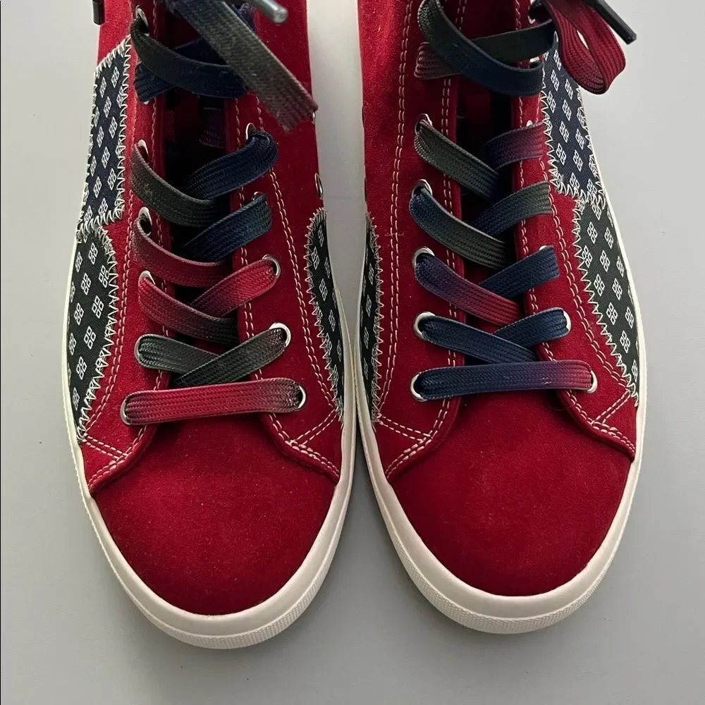 Sun + Stone Mesa Patchwork High Top Sneakers Size 10